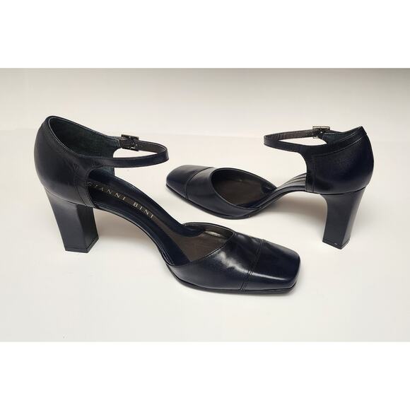 Gianni Bini Brody Navy Blue D'Orsay Slingback Pump Heel Dress Shoes Size 9M - Picture 8 of 12